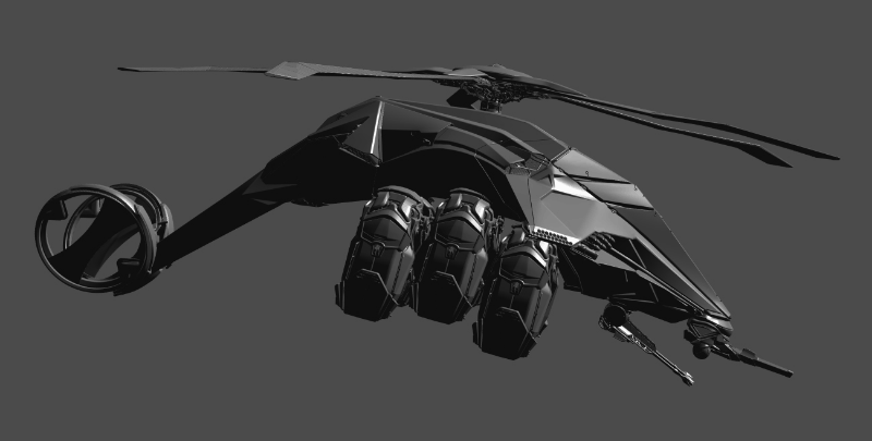 Artstation Sci Fi Helicopter Concept Vitaly Efremov