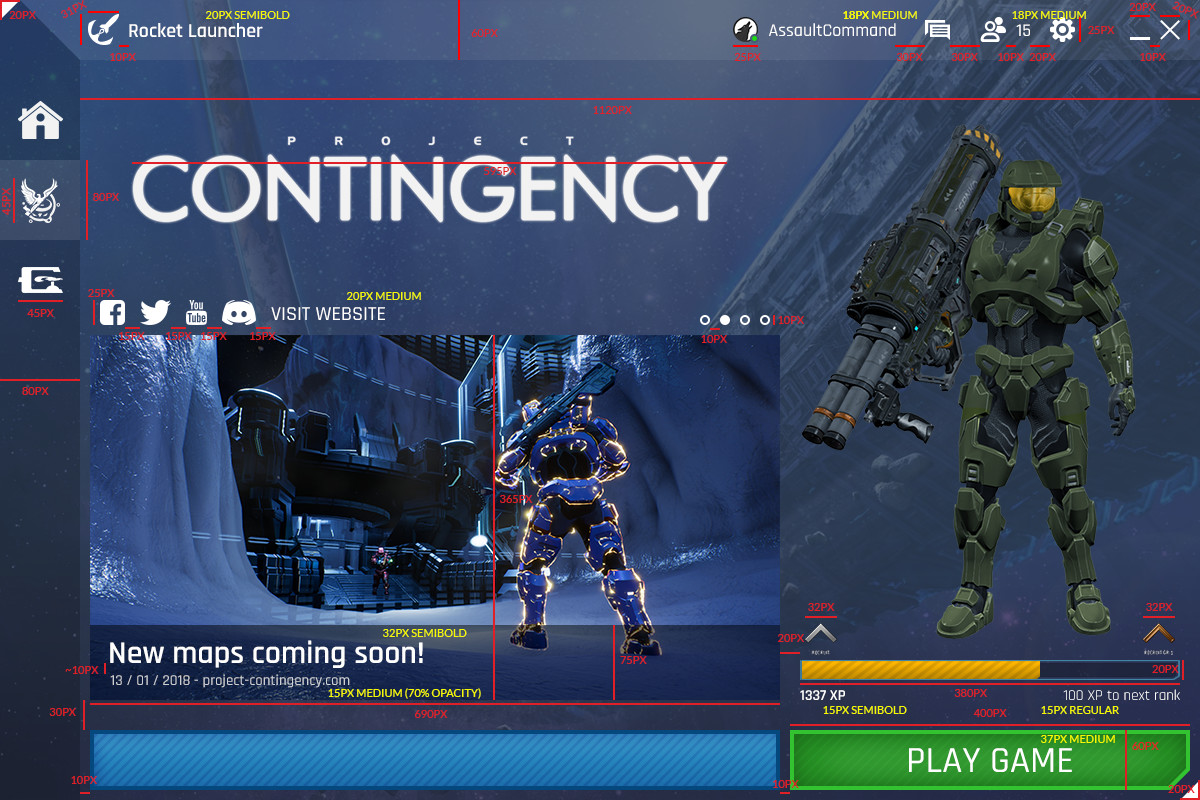 Artstation Initial Concepts Multi Game Launcher For Project