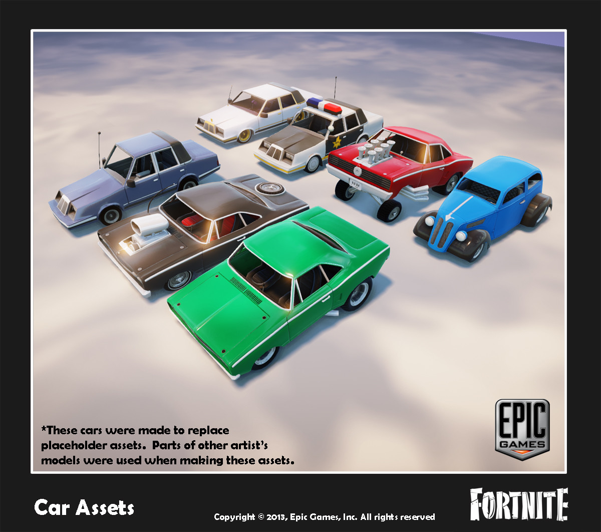 the high poly models of these cars were given to me in various stages of completion and with no interiors i finished what remained of the high poly and - fortnite camping car