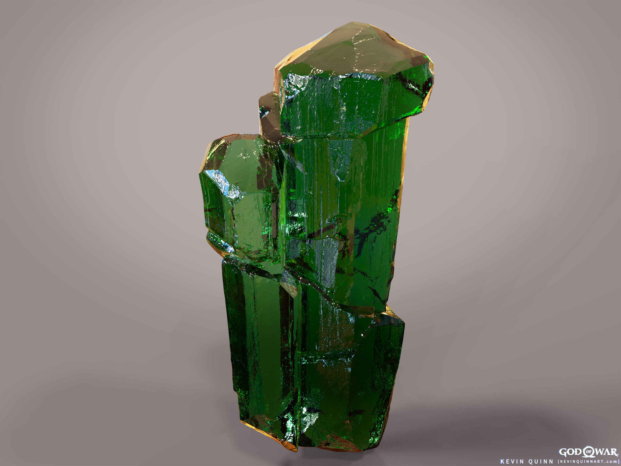 Kevin Quinn Portfolio God of War (2018) Realm Crystal Renders