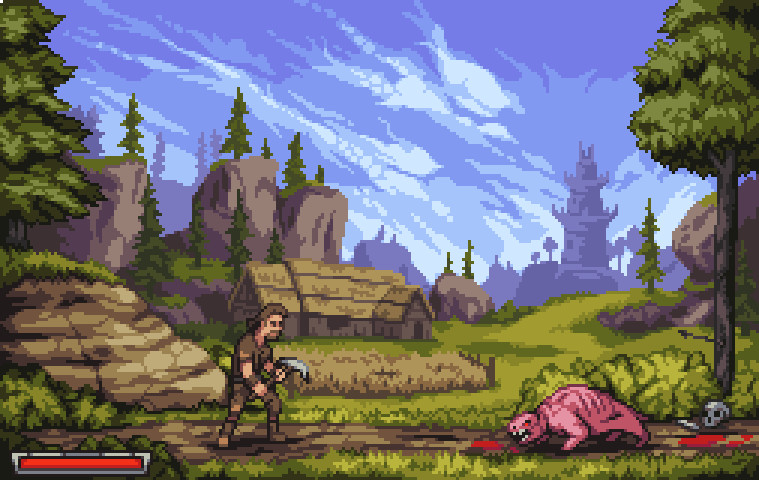 Artstation What If Gothic Was A 2d Game Nauris Amatnieks