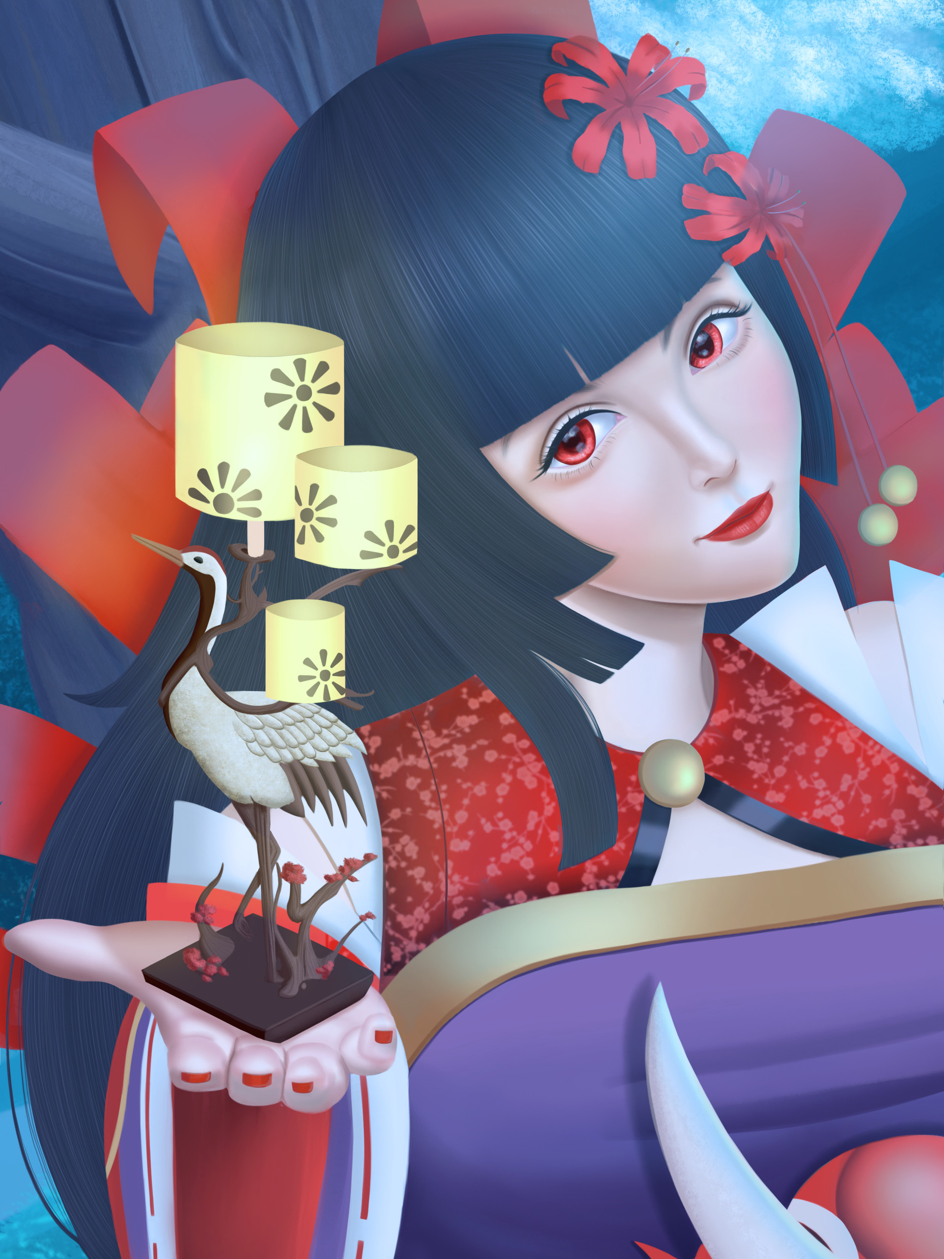 This is my entry for deviant art onmyoji fan art contest. 