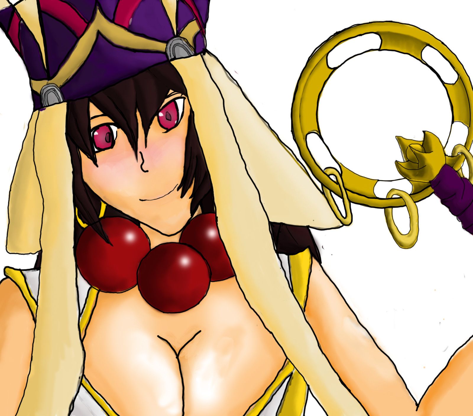 I put a dash of lighting in the eyes to make the pop out more.
