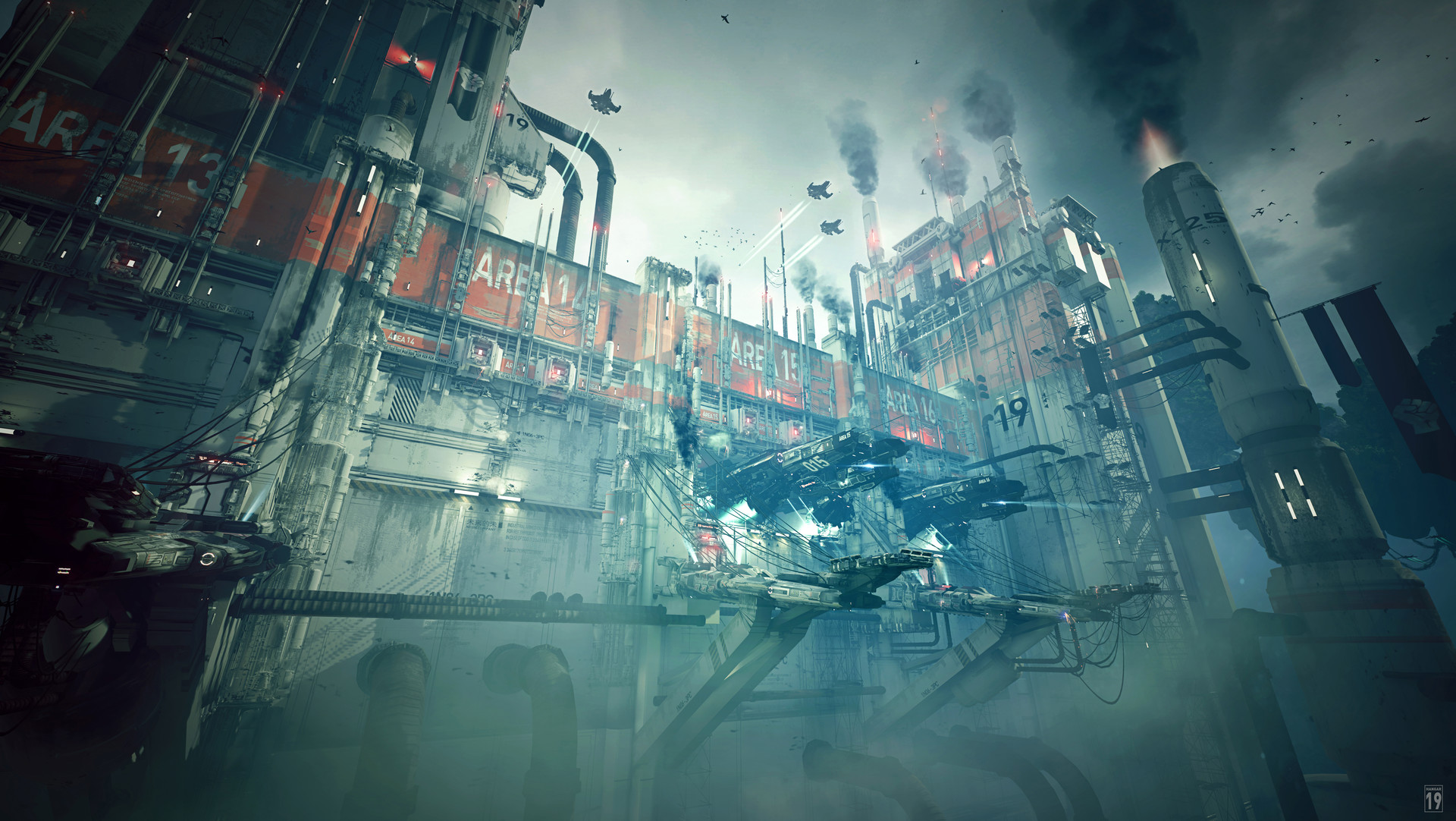 Artstation Hangar 19 Ue4 Scene Nic Belliard