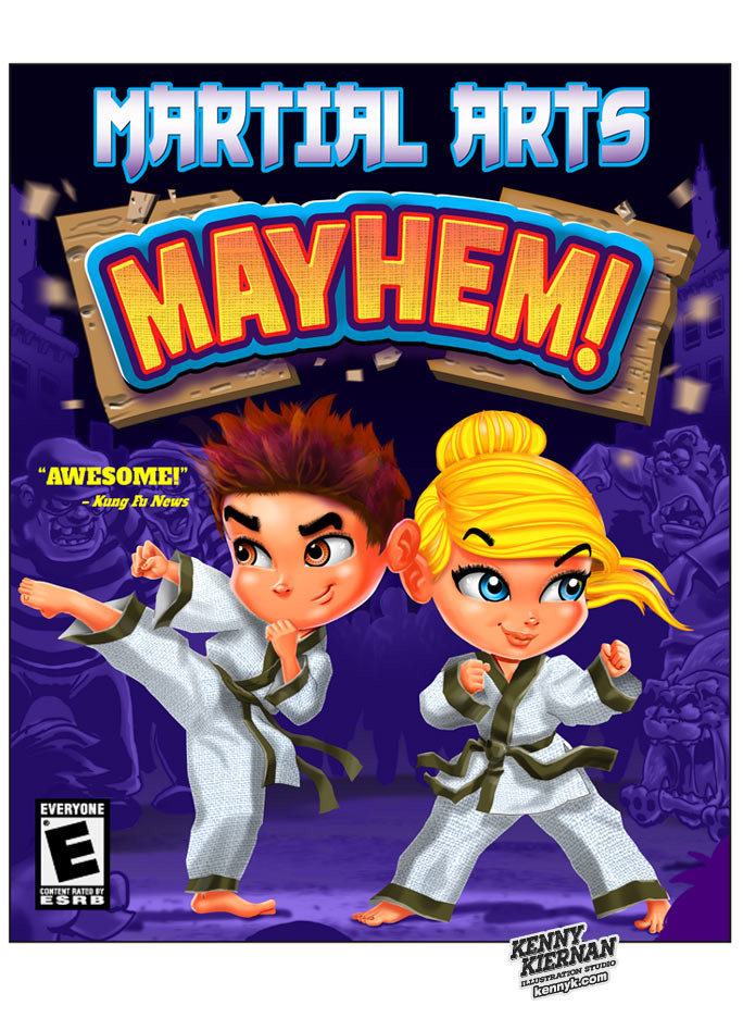 Artstation Martial Arts Mayhem Videogame Box Character Designs
