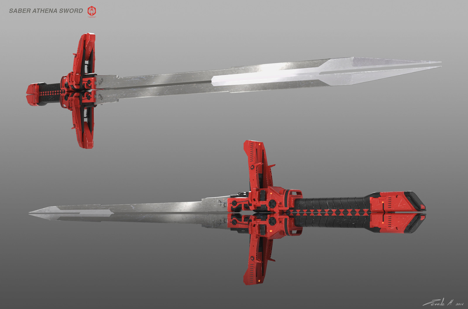 Saber Athena's mandoble sword version