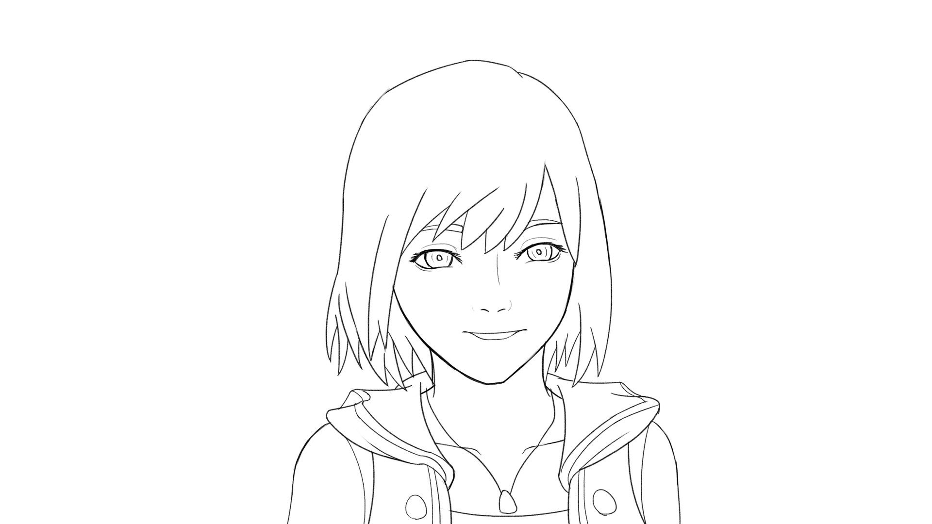 Artstation - Kairi - Kingdom Hearts Iii (Fanart) (Drawing Process)