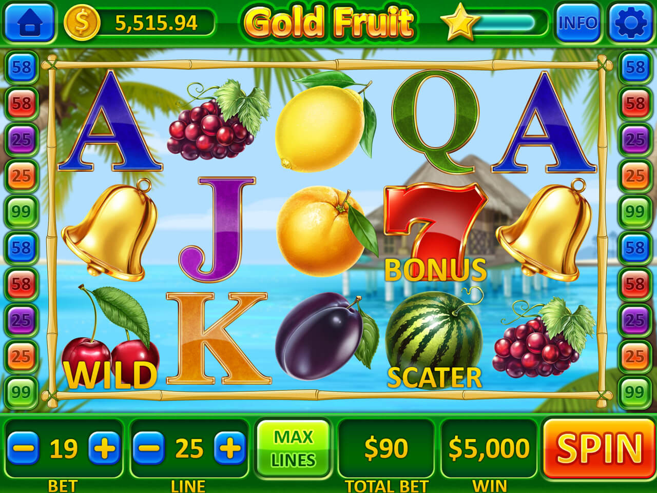 slot machine game java cherries oranges