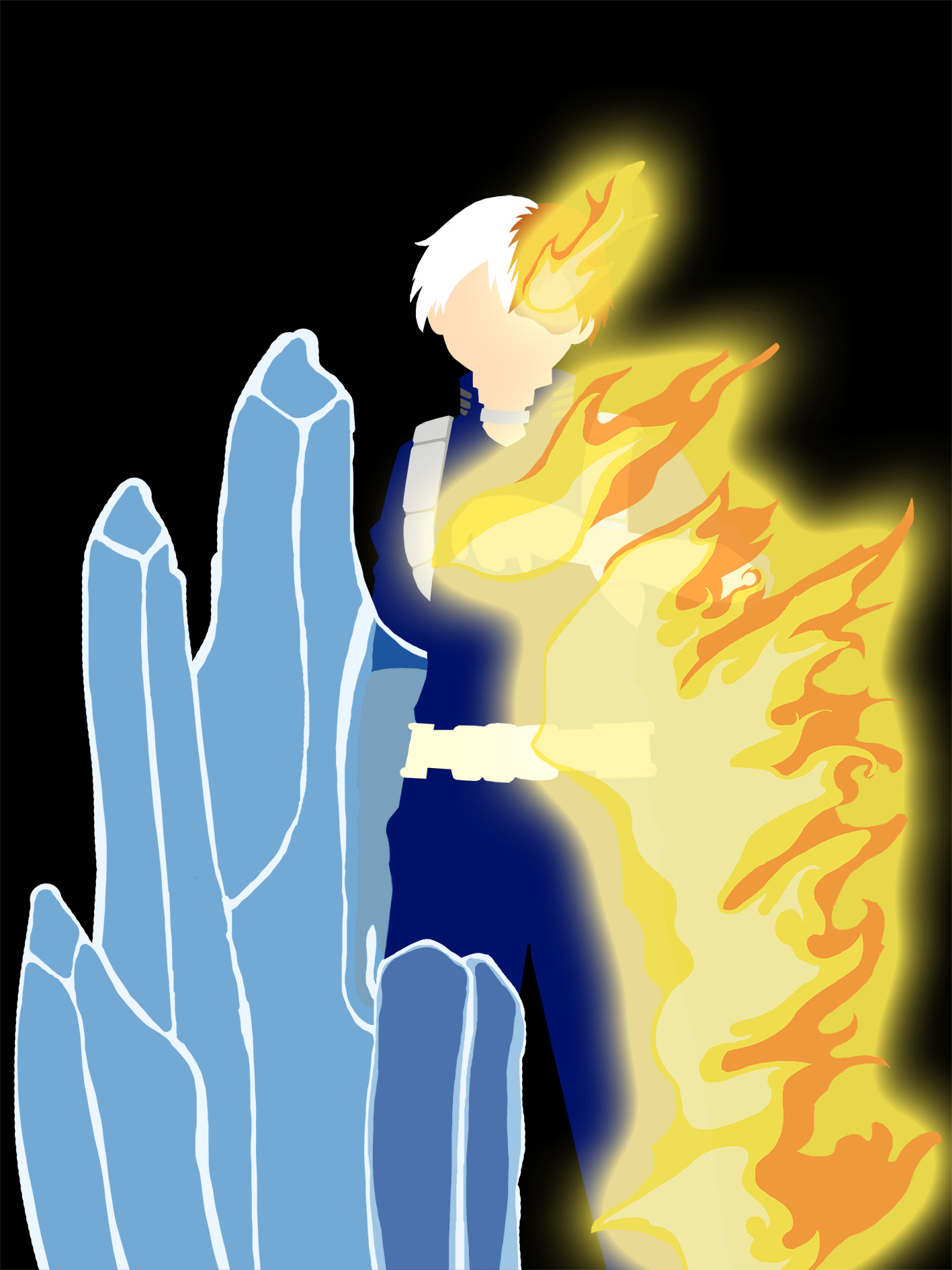 Artstation Shoto Half And Half Bastard Todoroki Maddie Torres