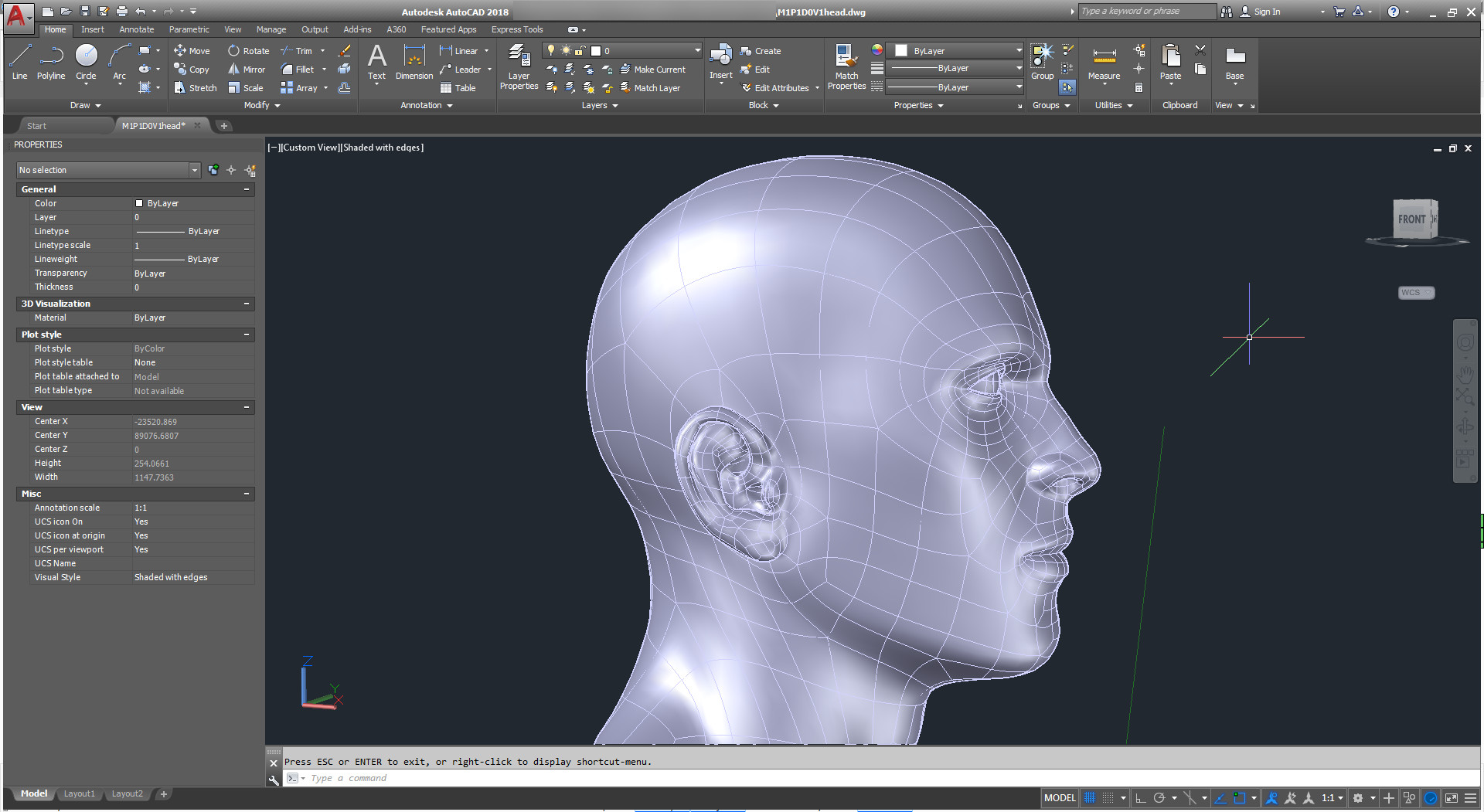 Artstation Cad Friendly Man Head Model M1p1d0v1head Aleksandr
