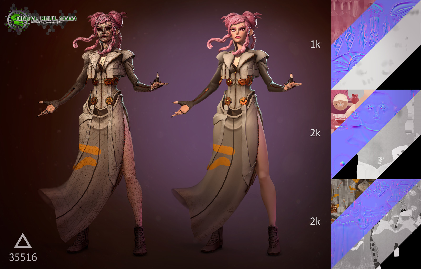 Breakdown sheet
35516 Tris
3 Texture sets