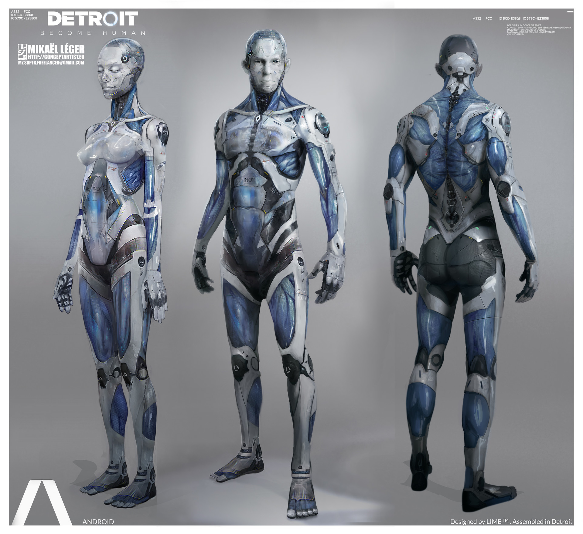 Markus Concept Art - Detroit: Become Human Art Gallery