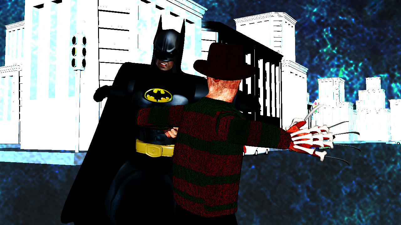 ArtStation - Batman vs Freddy Krueger
