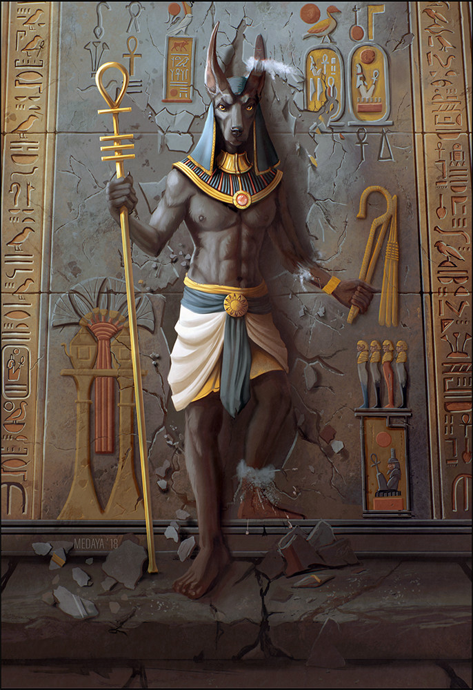 Anubis Ancient Egypt Art Ancient Egyptian Gods Ancient Egyptian Art