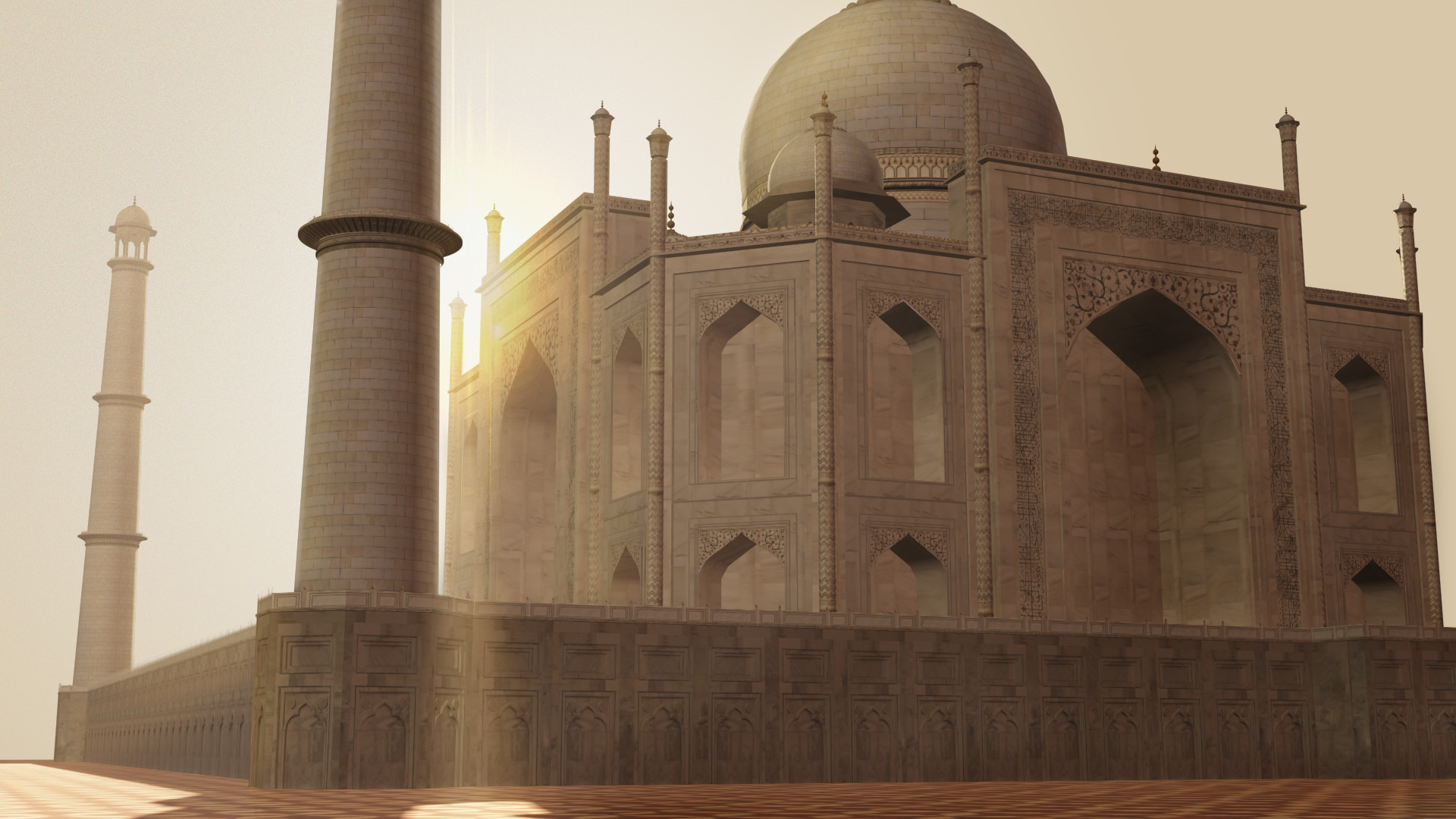 Artstation Taj Mahal 3d Model Natalia I Carla