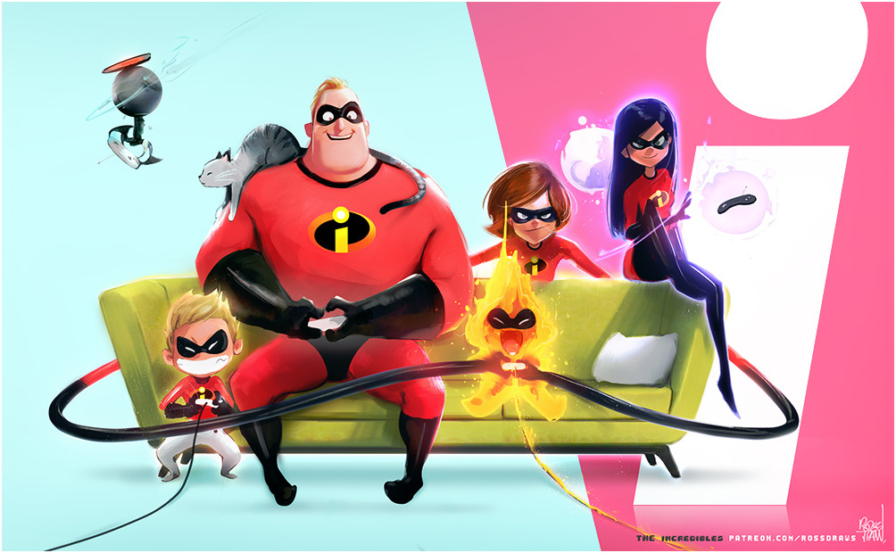 Turning my family into the incredibles! 