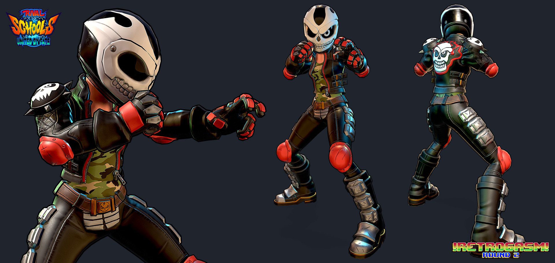Artstation Akira Kazama Rival Schools Retrogasm 2018 Romeo Boury Rival schools' graphics are extremely colorful. artstation akira kazama rival