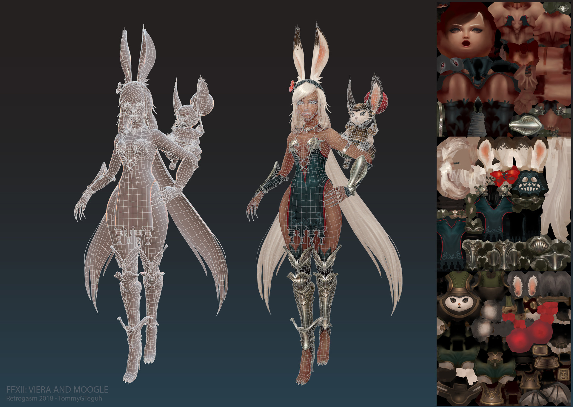 Artstation Of Viera And Moogles Tommy Gunardi Teguh