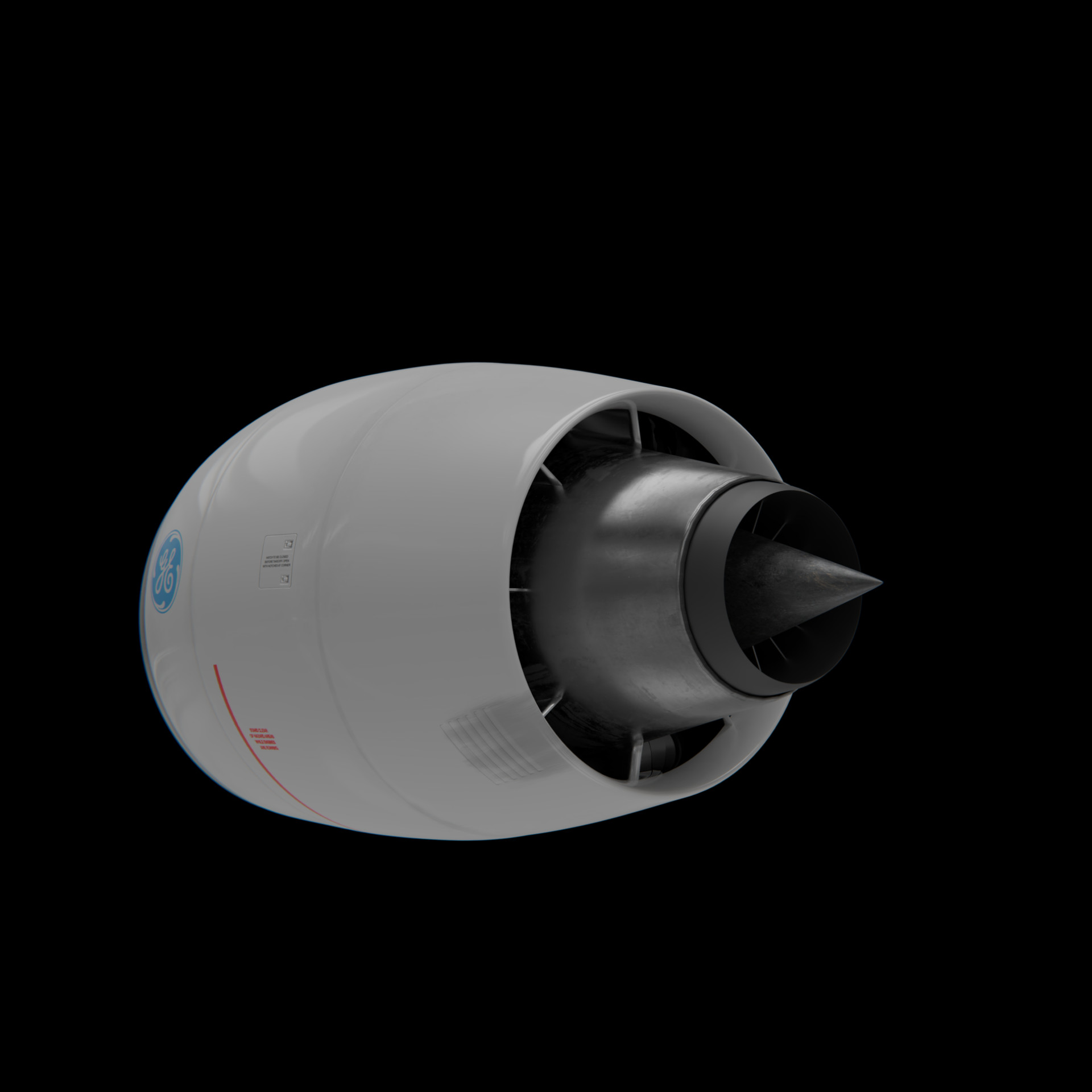 ArtStation - GE90-115b B777 Jet Engine
