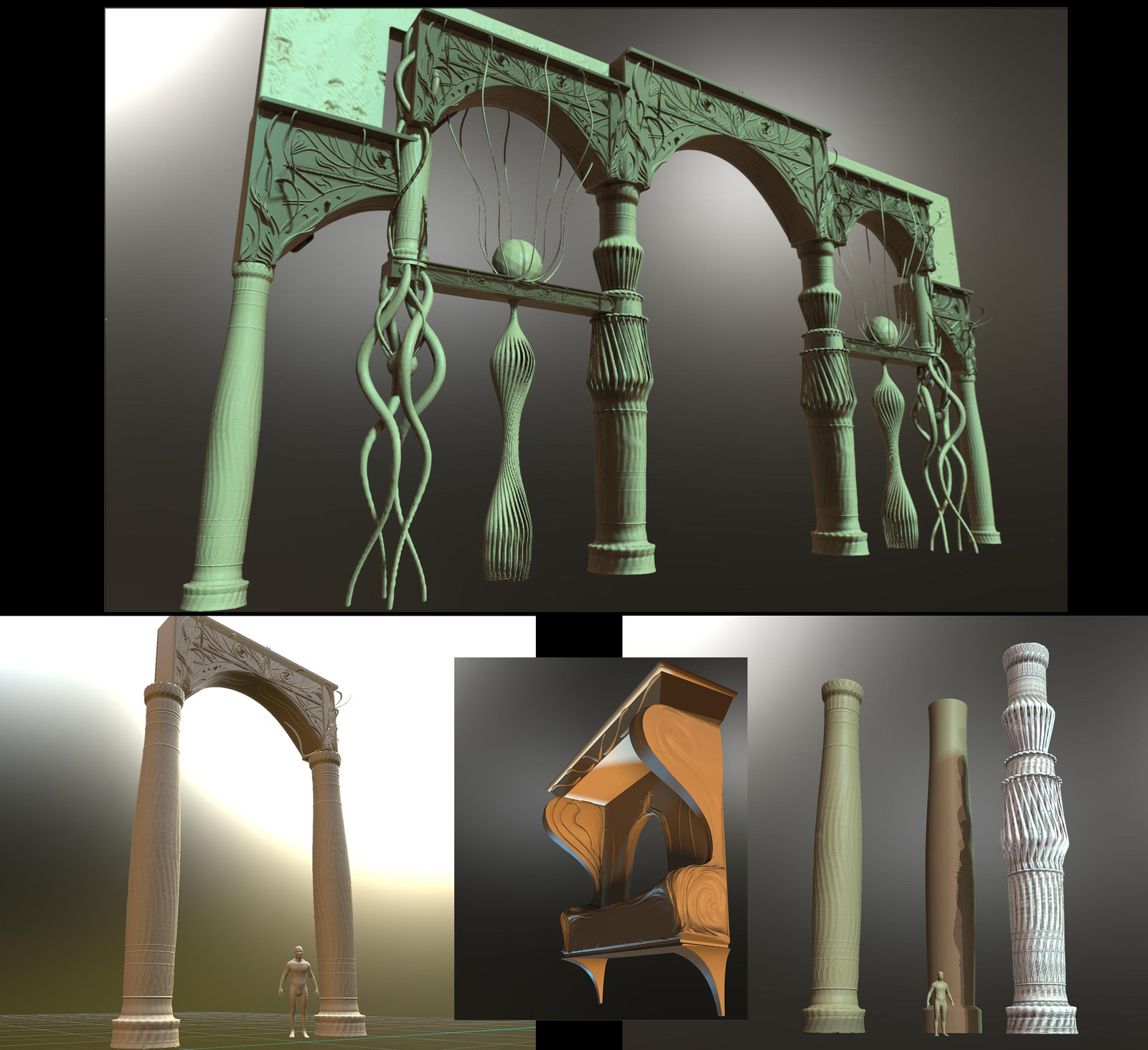 Main gate and pilars