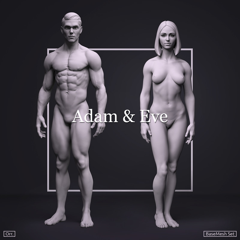 ★ Adam & Eve - Basemesh Set