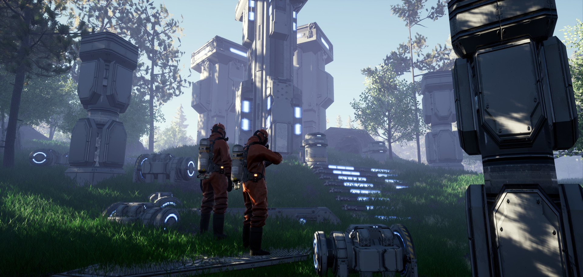 ArtStation - Secret base in the forest