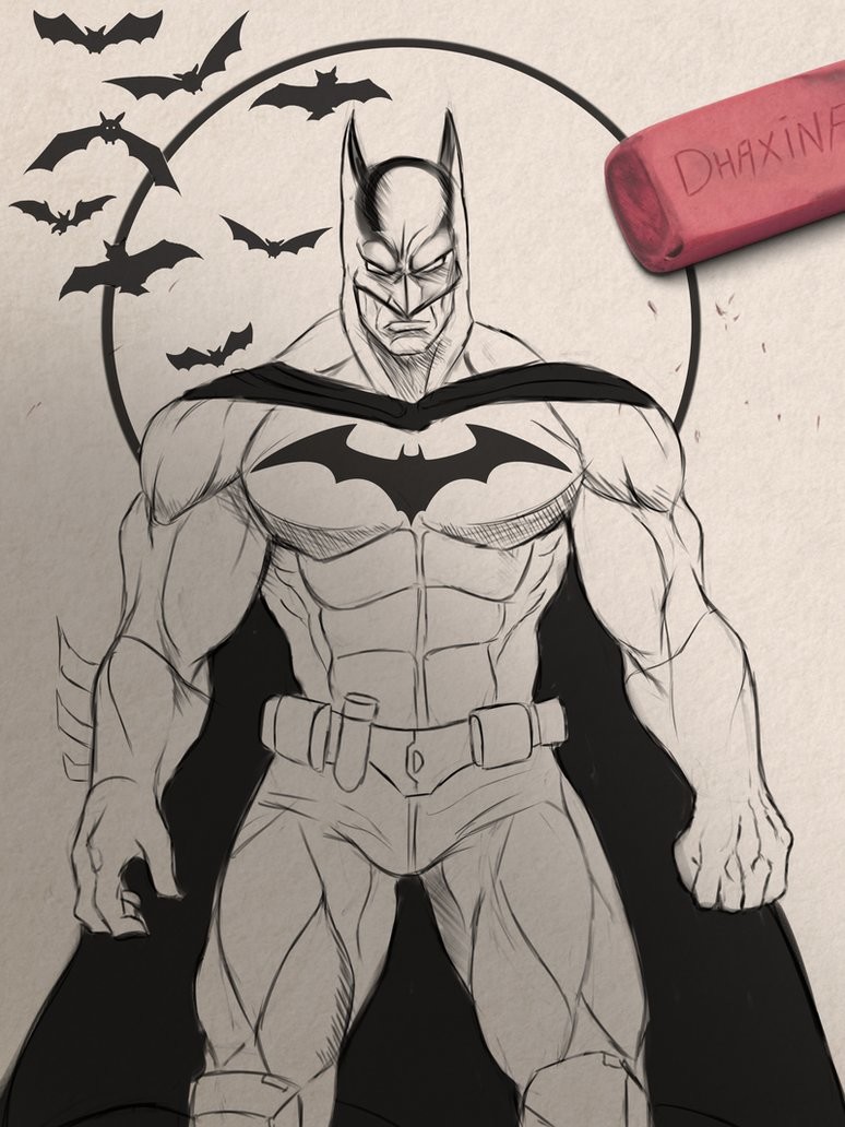 Drawing of Batman 2022  Drawings Male sketch Art