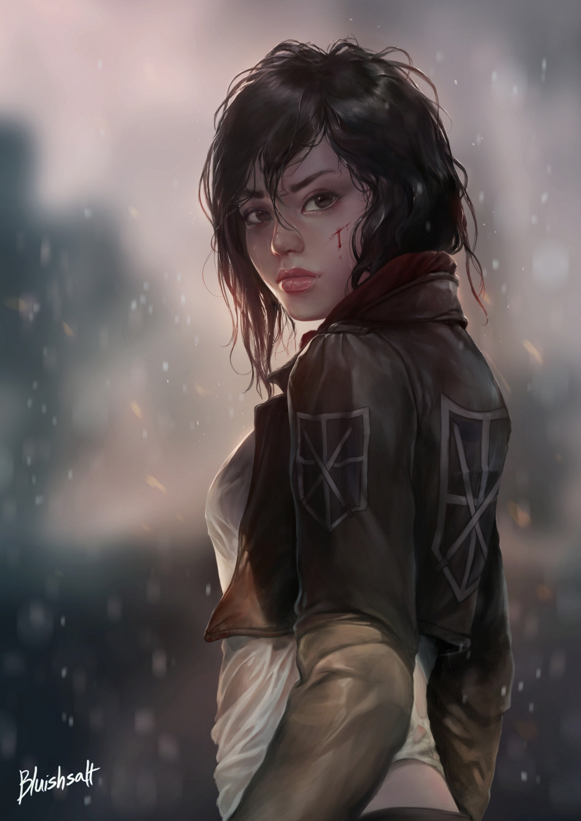Artstation Mikasa Ackerman Bluish Salt Personazh anime, mangi i ranobe. artstation mikasa ackerman bluish salt