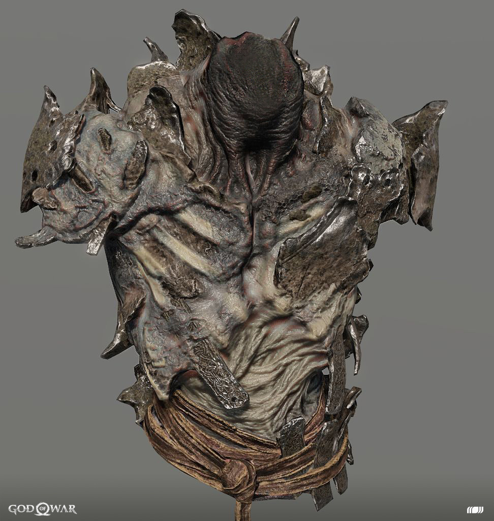 Texture/Material work on the main Draugr, setting the standard for the clean look after readability in-game. This piece in particular was textured and worked on by many different artists, including Zac Berry and Raf Grassetti.