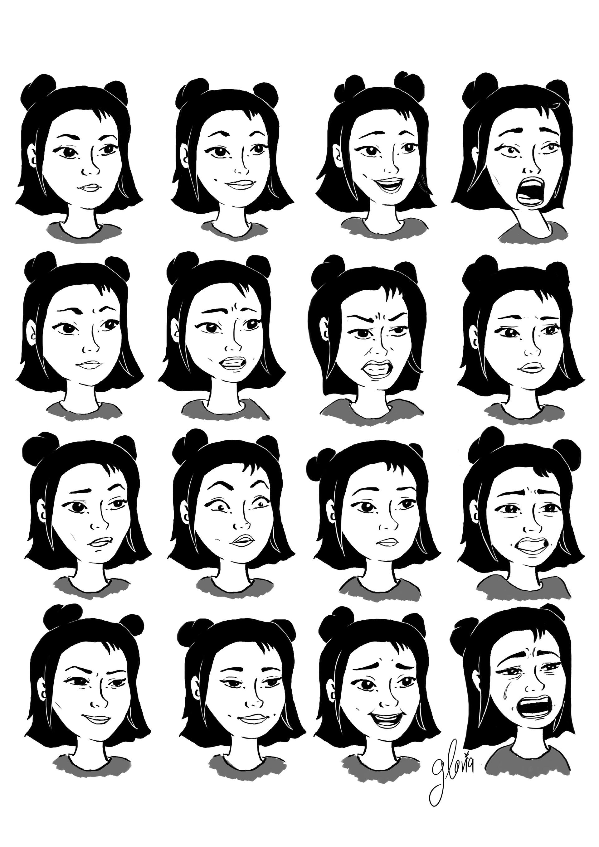 Cartoon Expressions Chart