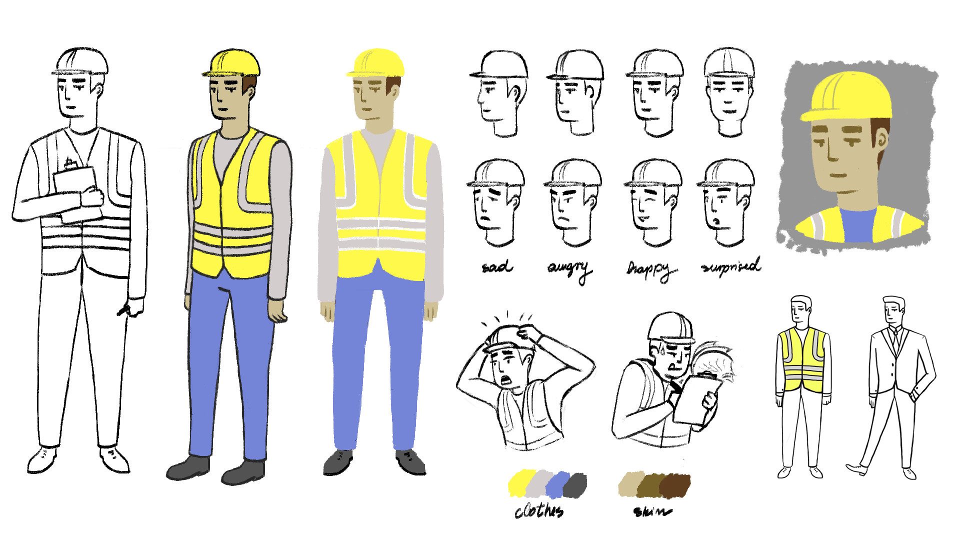ArtStation Character Design Sheet From The Animation Meet John artstation-character-design-sheet-from-the-animation-meet-john