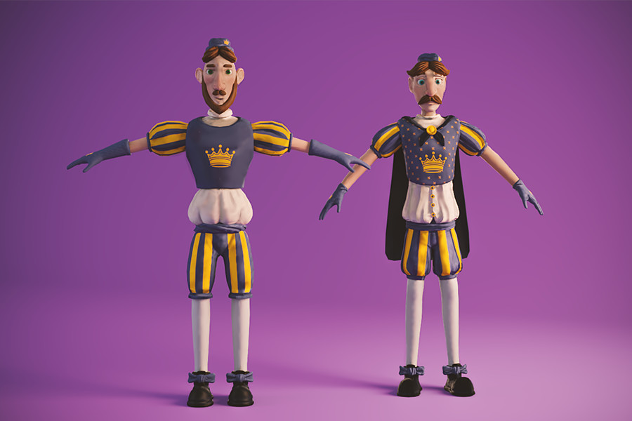 Artstation Cartoon Medieval 3d Characters Low Poly Lab