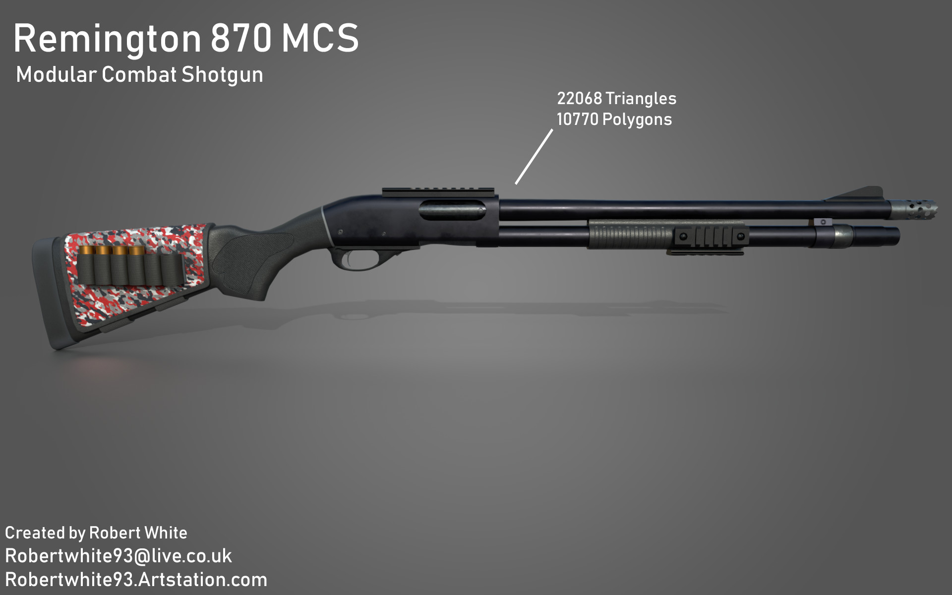 Artstation Remington 870 Mcs Clean Robert White
