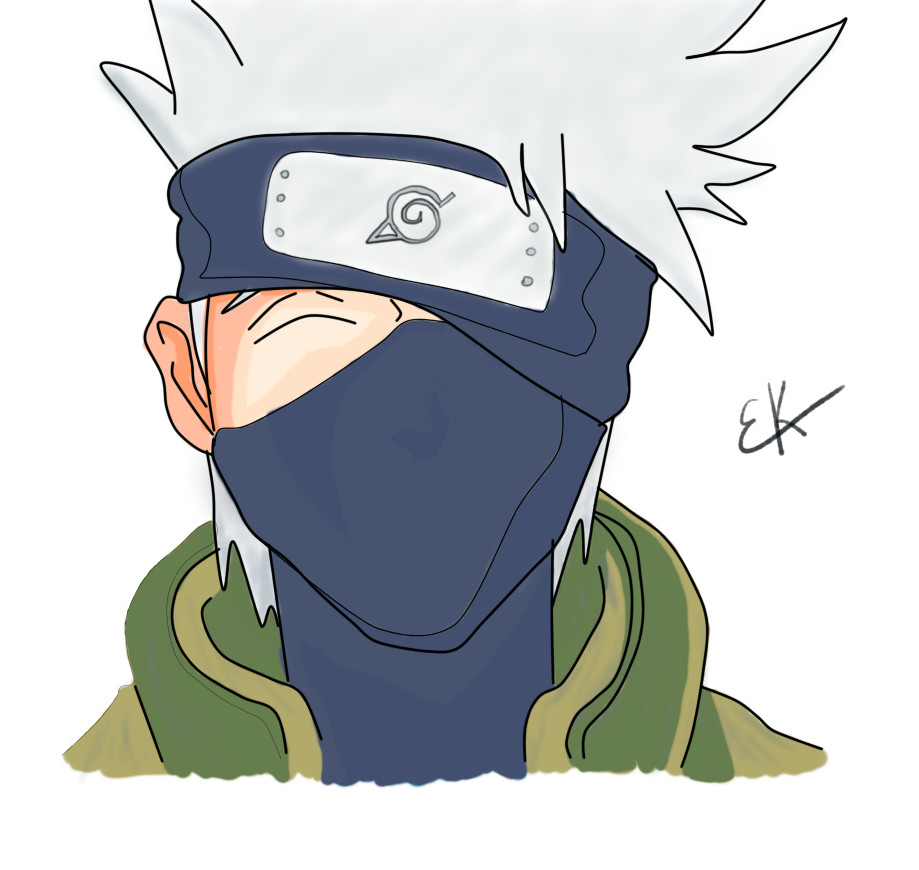 Kakashi drawing (I'm new to drawing, I'm open to tips and criticism) :D : r/ Naruto