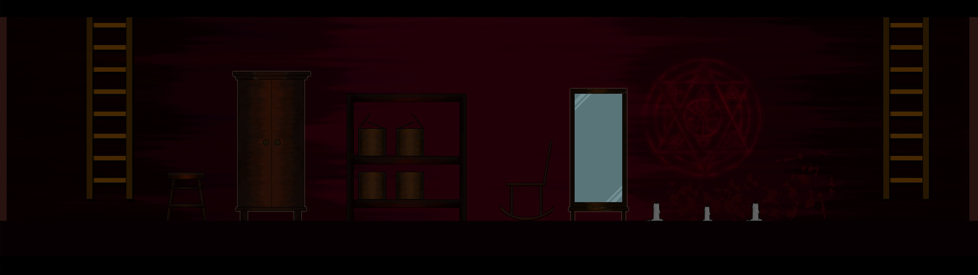 ArtStation - Pixel Art Horror Game Backgrounds