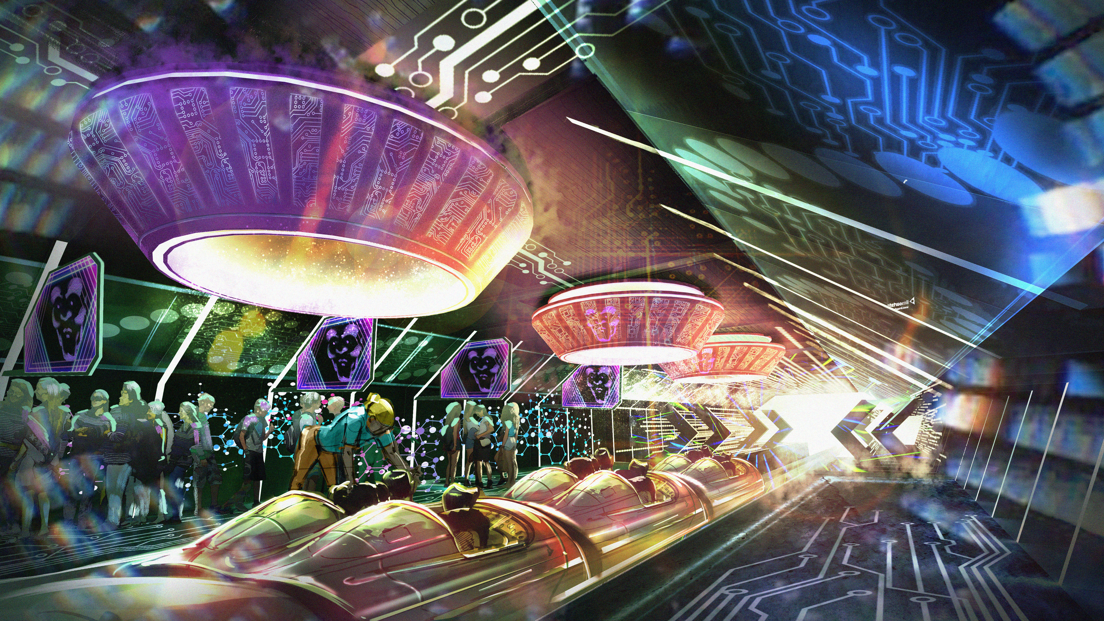 Starship Coaster loading area