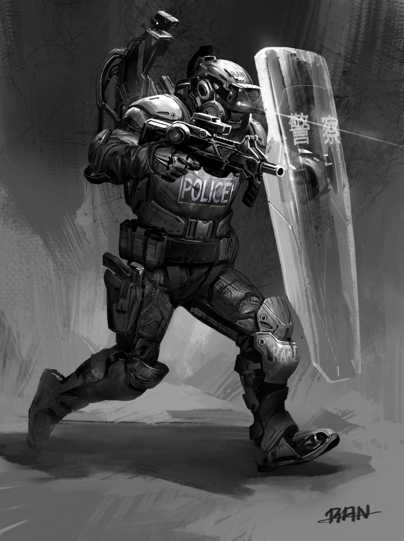 Riot police