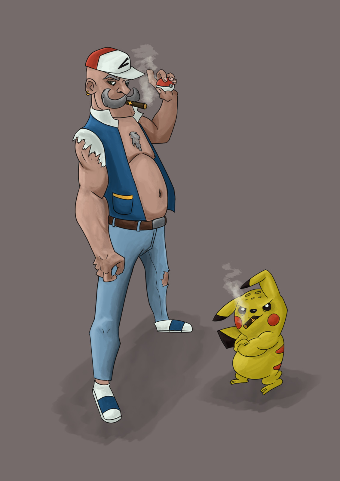Artstation Pokemon Sacha And Pika Old Paul Grand Artstation Pokemon Sacha And Pika Old Paul Grand