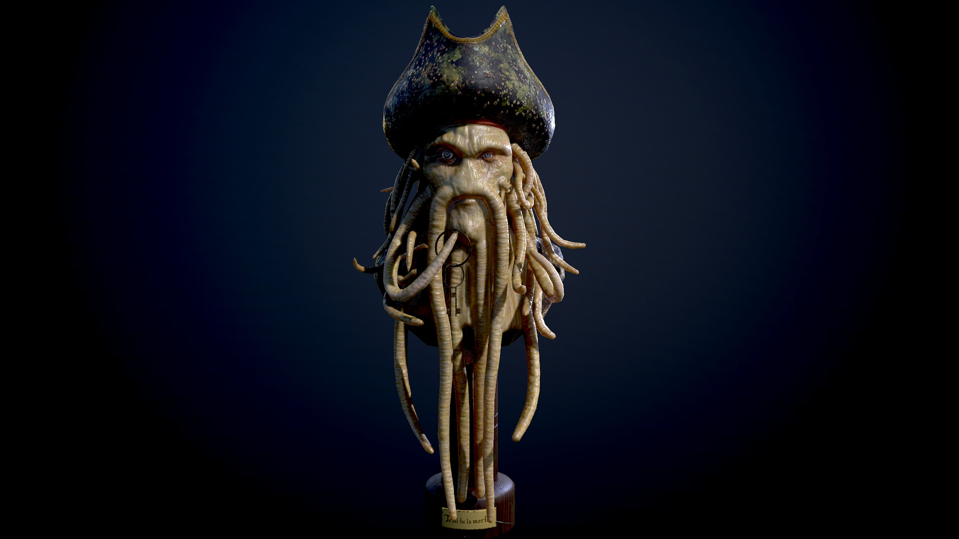 Artstation Davy Jones Bust Fabio Nuzzo