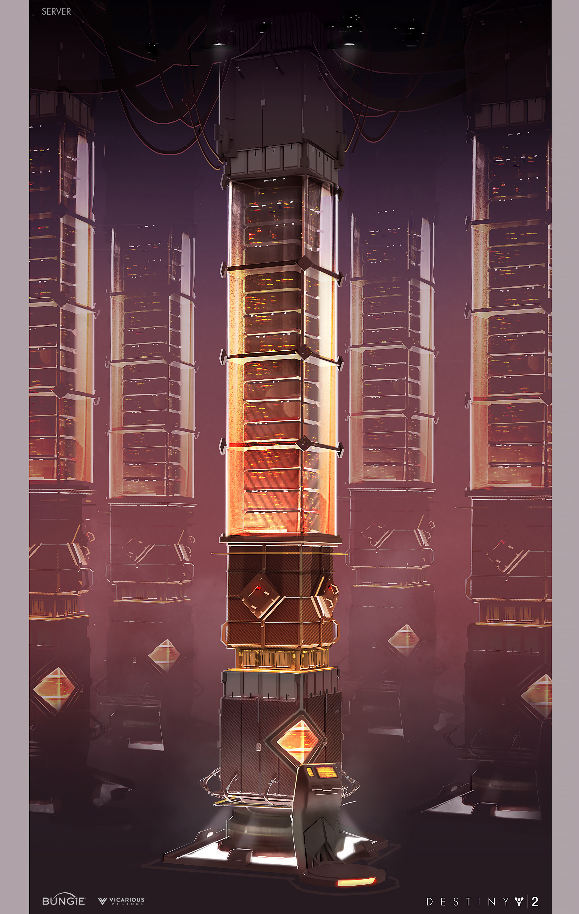 Artstation Destiny 2 Warmind Processing Server Tower Christian Piccolo