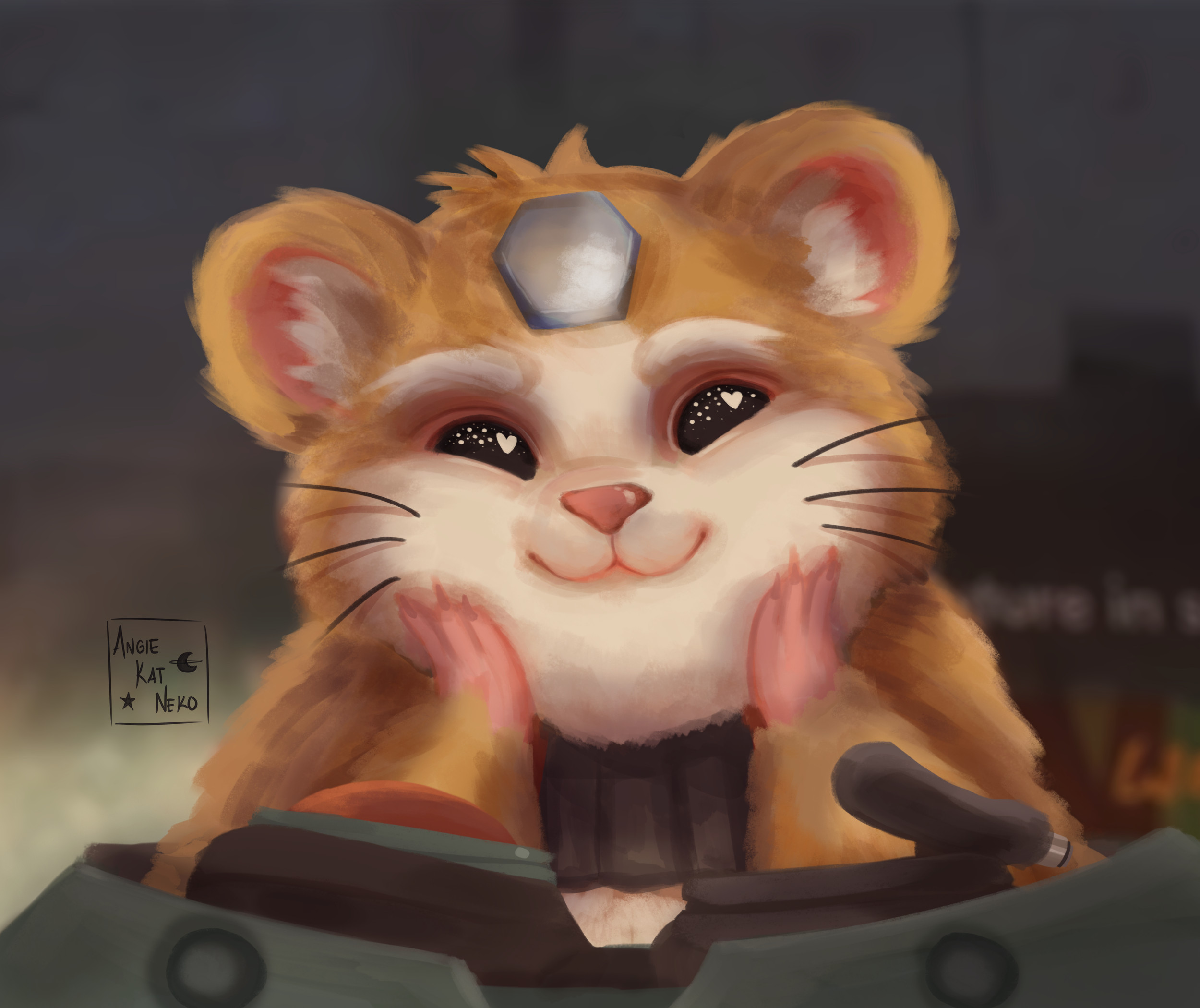 Artstation Overwatch Hammond Angie Kat Neko