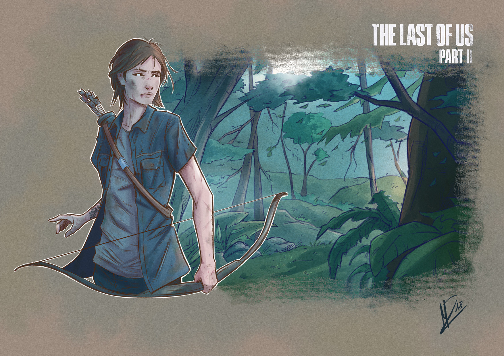 ArtStation - Ellie - The Last Of Us Part II - Fan art