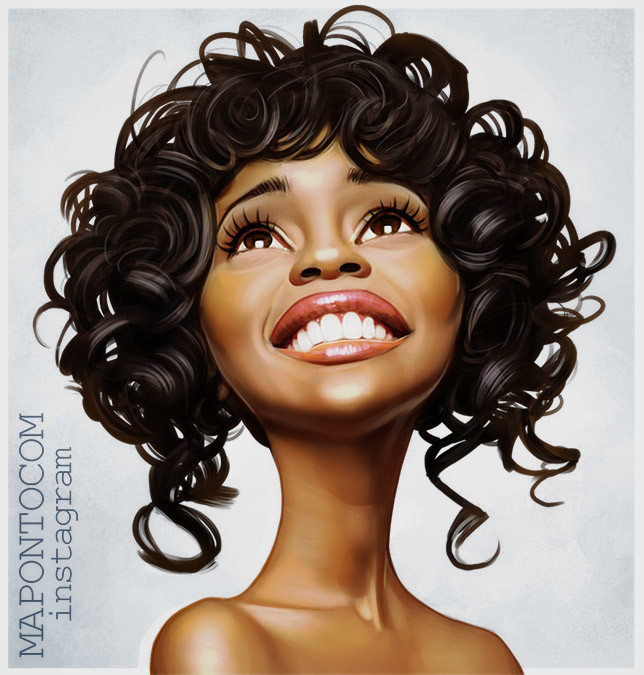 Miller Almeida - Whitney Houston caricature