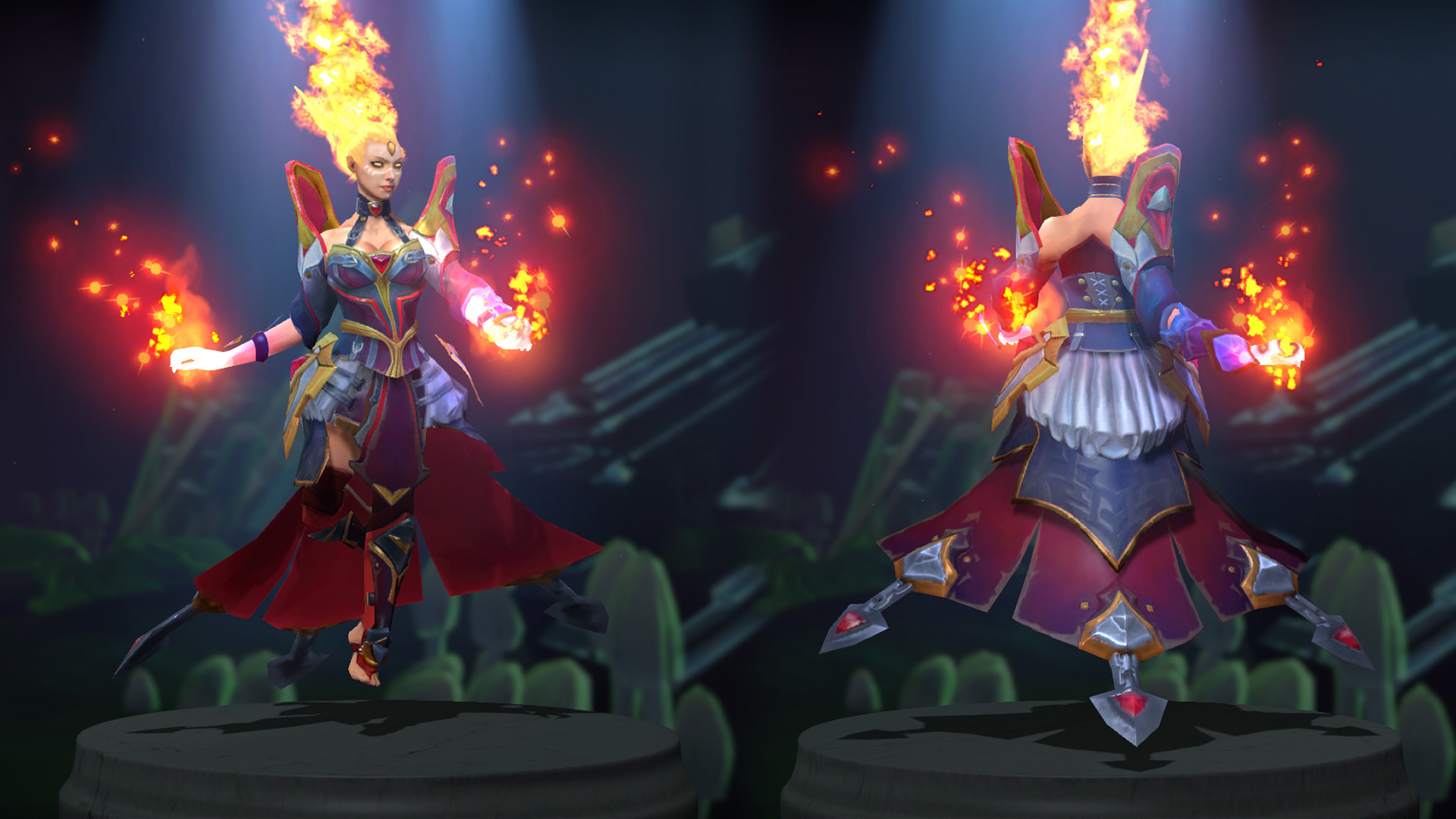 Artstation Dota 2 Lina Cosmetic Items Set Oleg Knyazev