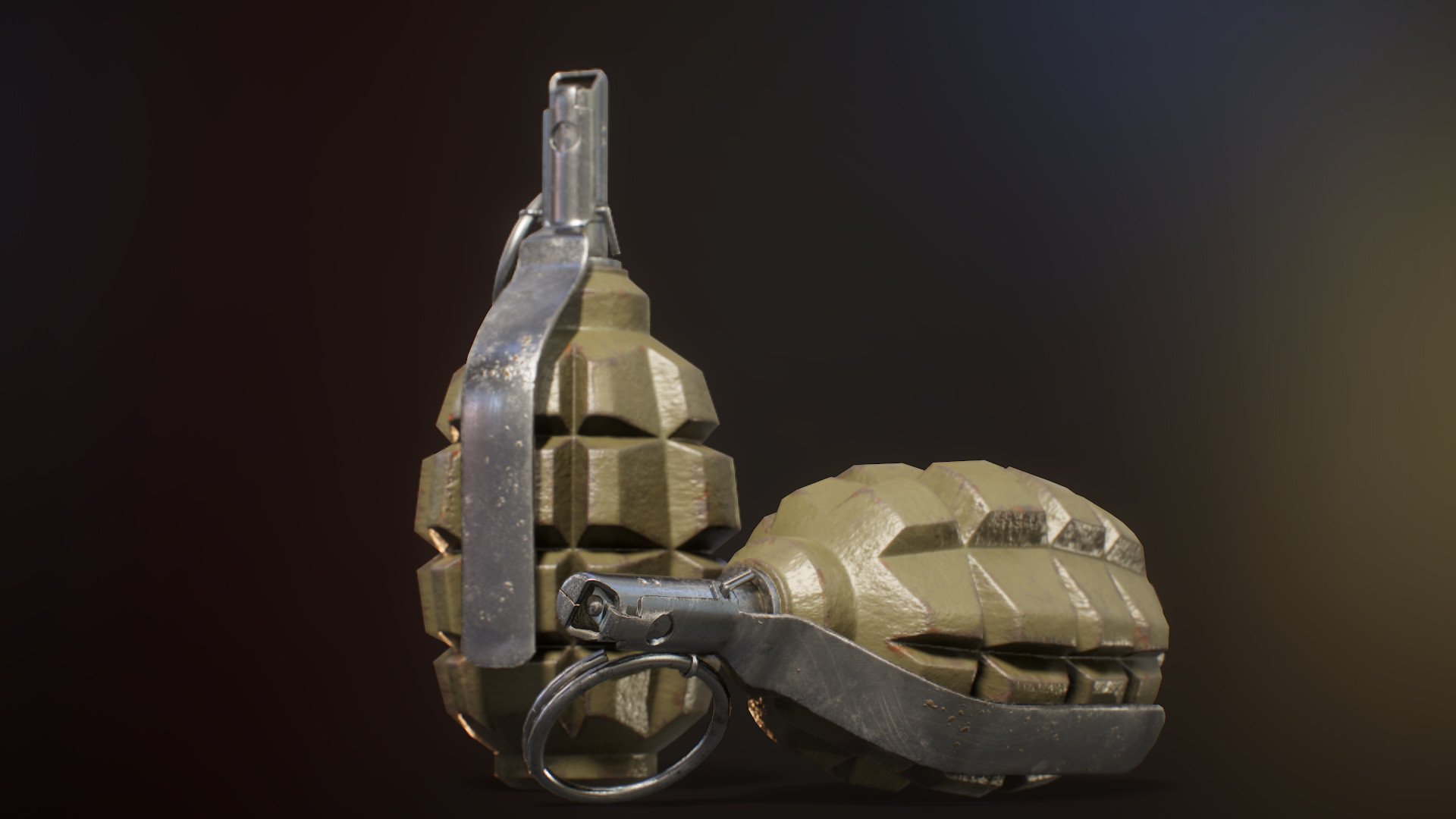 Artstation Russian F1 Grenade Alexandru Marian Codreanu