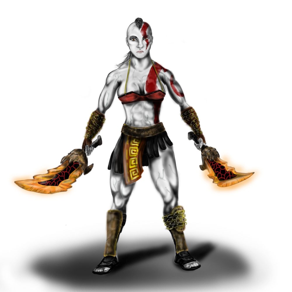 Fem Kratos X Male Reader