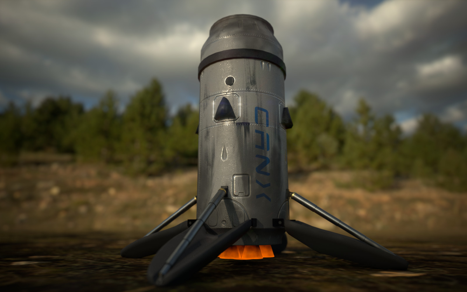 A quick render out of Substance in an environment. 