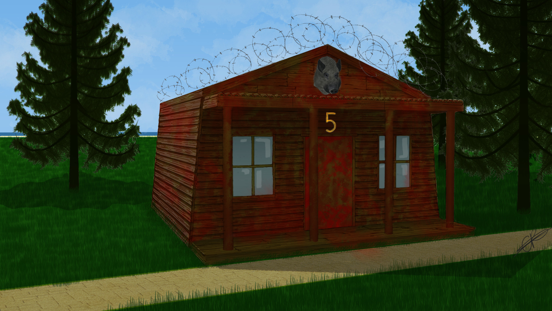 Elinor Riley - Camp Halfblood cabin concept part 1