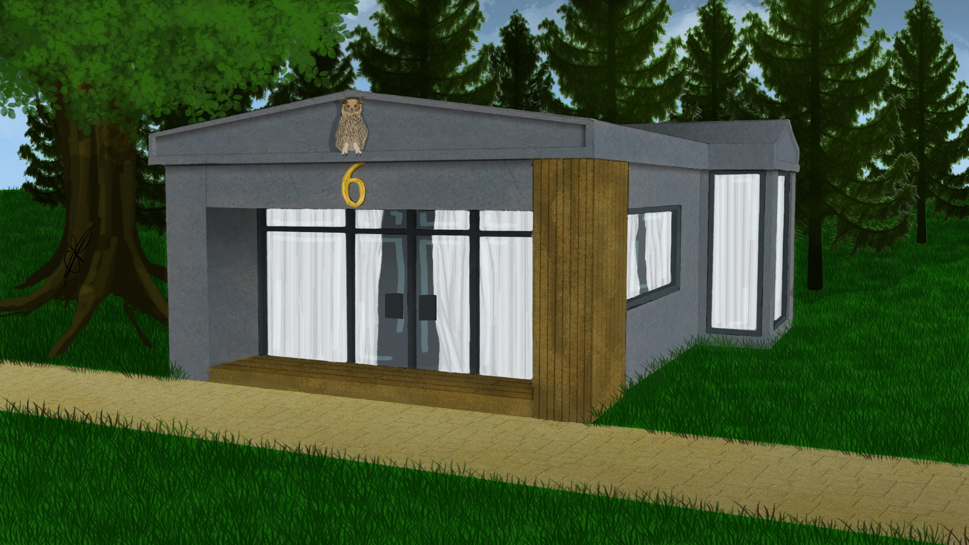 Elinor Riley - Camp Halfblood cabin concept part 1