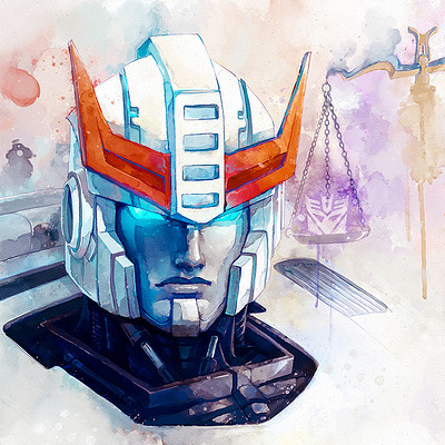 Mathia arkoniel tf prowl portrait watercolor